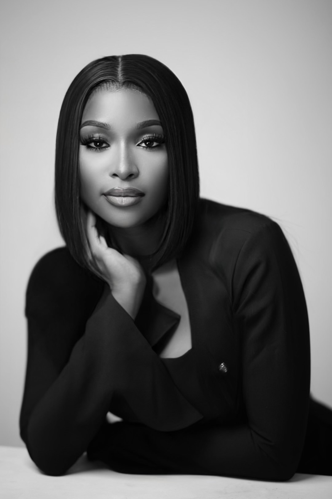 Black and white portrait of Rosemary Cookeygam, Chief of Staff and strategy and operations leader